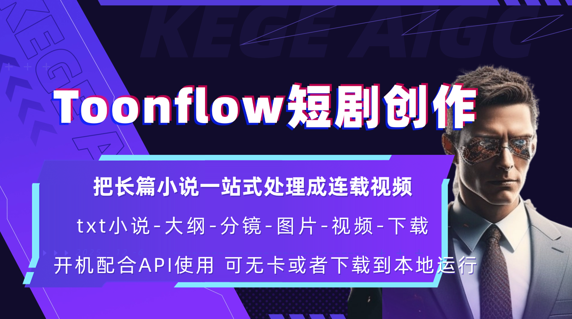 Toonflow一款AI短剧创作工具将小说自动转化为剧本生成 AI 图片和视频的平台 构建by科哥