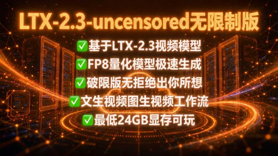 LTX2.3-NSFW无限制版视频模型