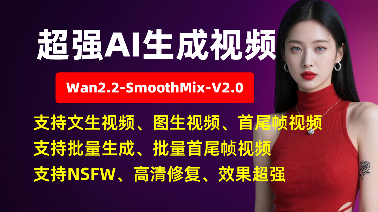 超强AI生成视频-SmoothMix-V2合集-效果超强