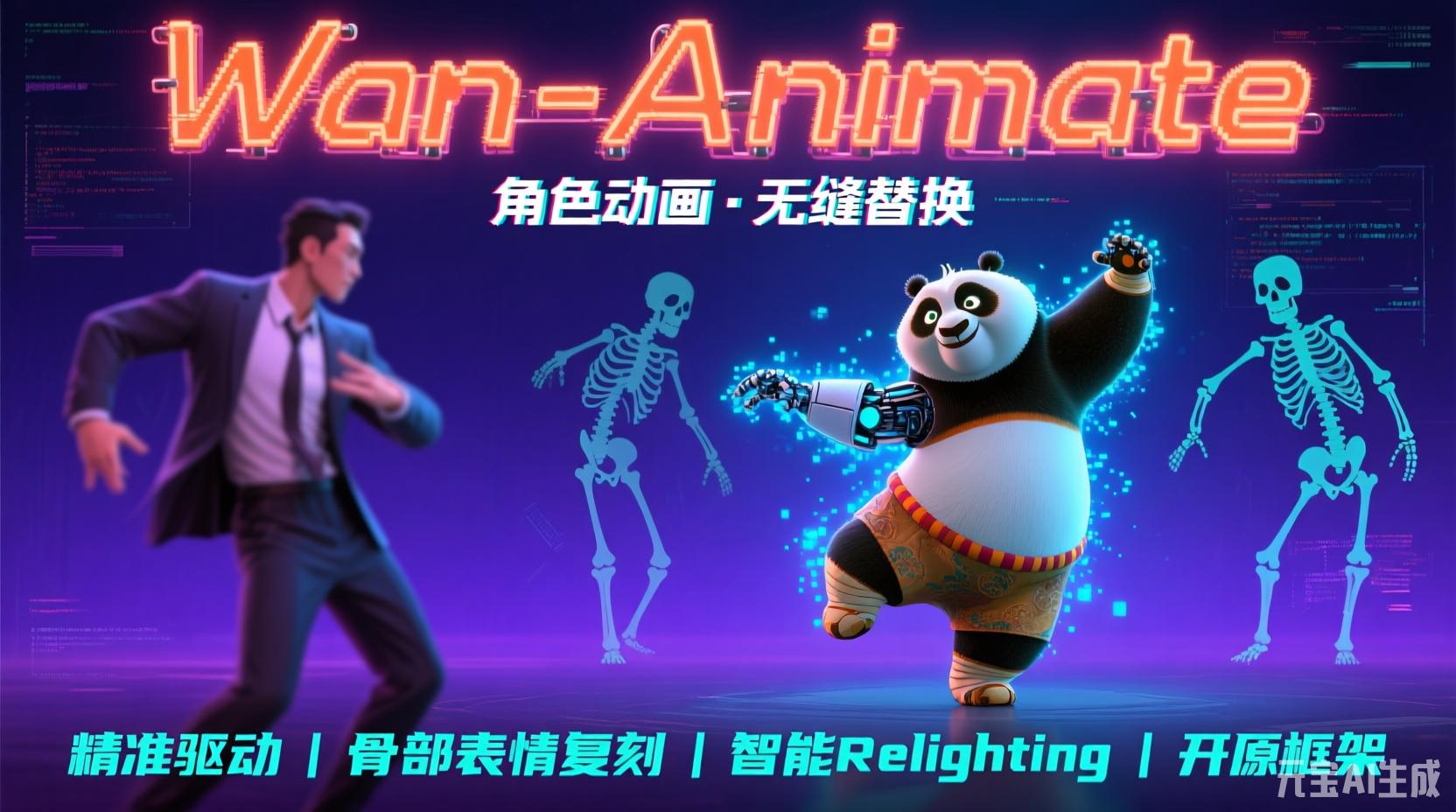 Wan-Animate-ComfyUI:角色动画生成与角色替换