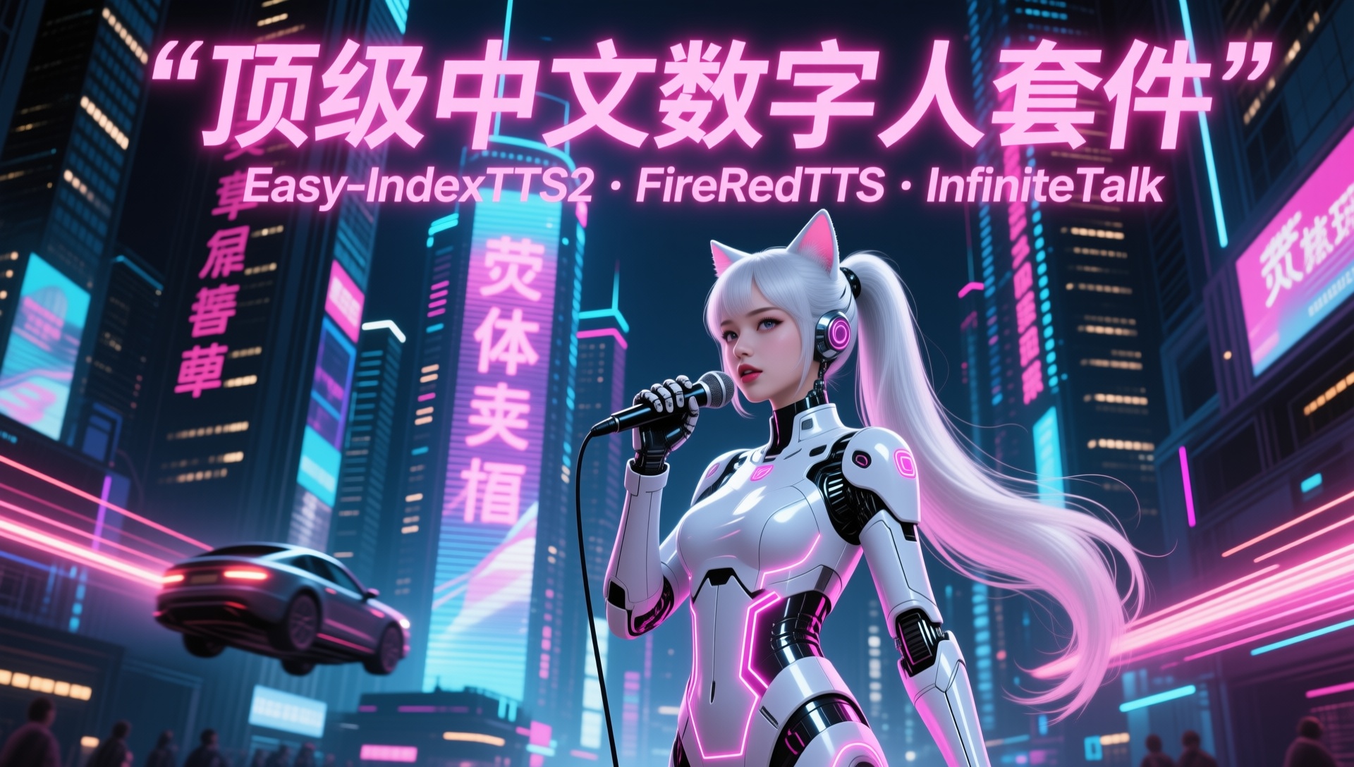 顶级中文数字人套件-Easy-IndexTTS2 · FireRedTTS · InfiniteTalk