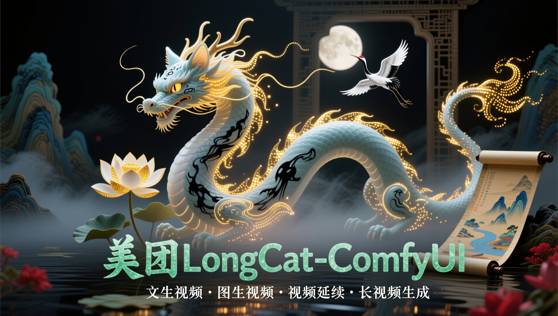 美团LongCat-ComfyUI|文生视频·图生视频·视频延续|长视频生成