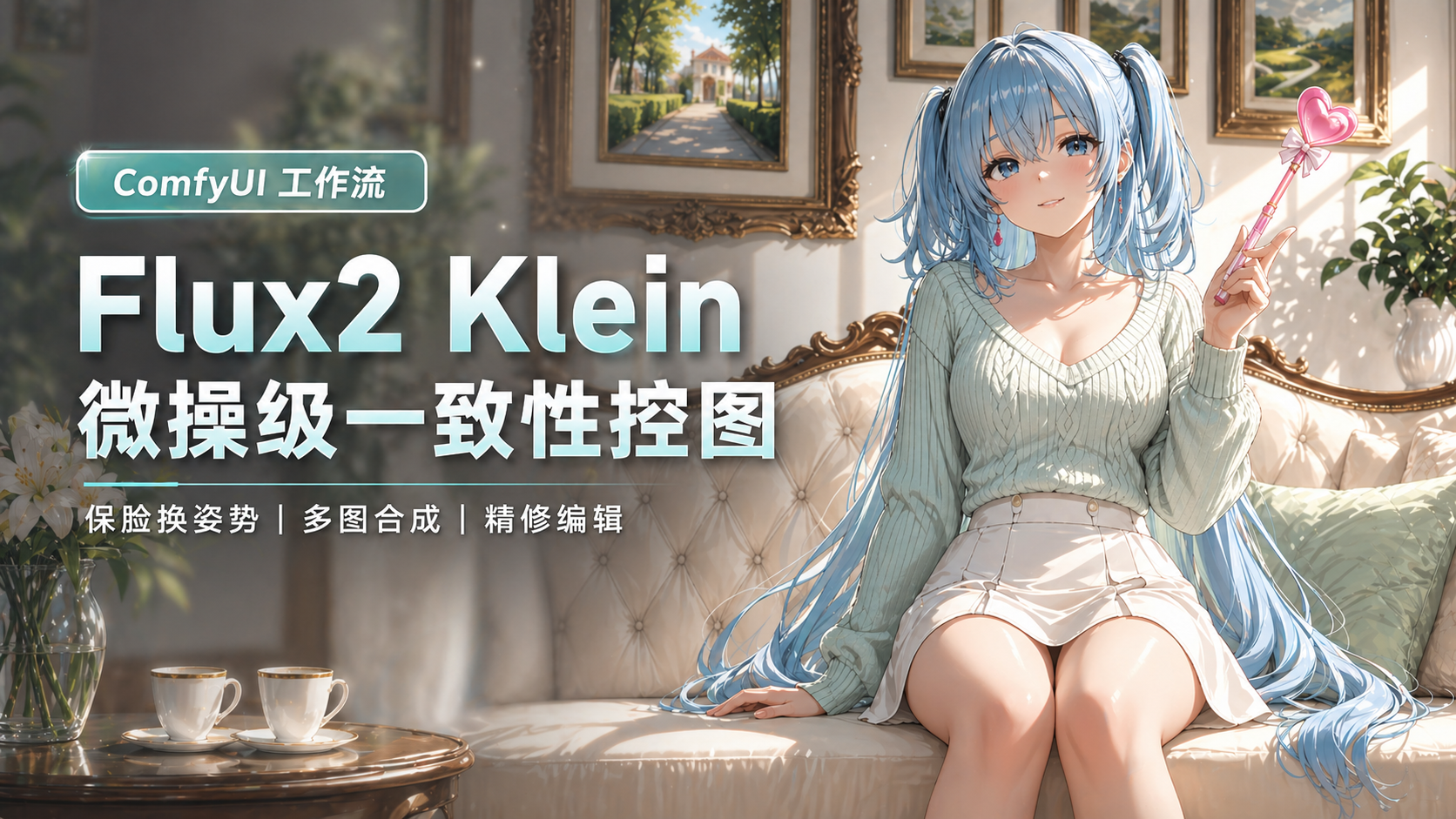 Flux2 Klein 微操级控图 一致性镜像