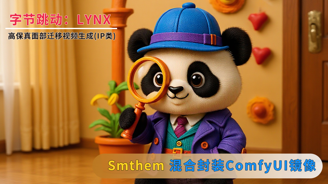 Lynx字节跳动高保真人脸视频生成方法comfyUI镜像