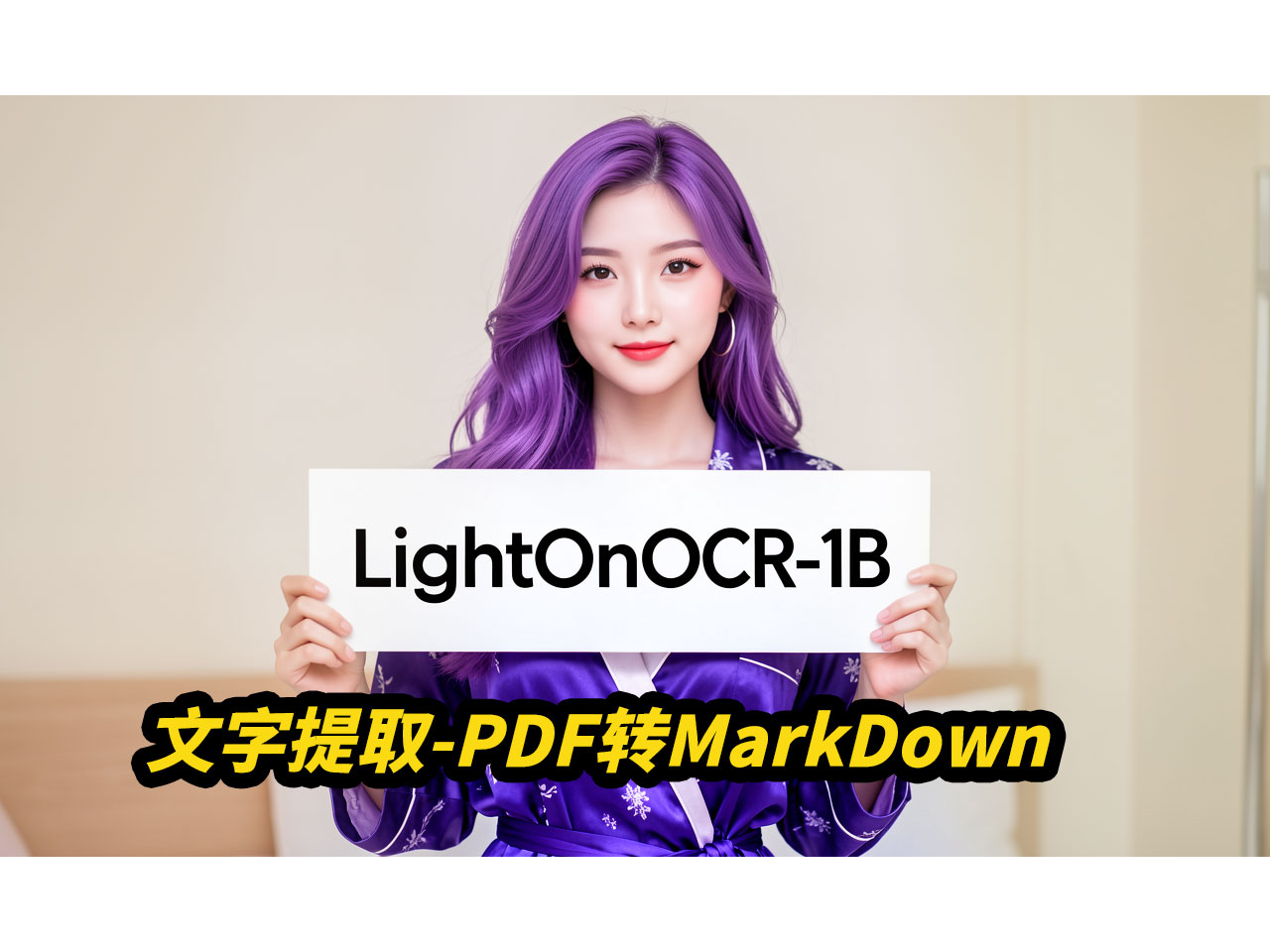 LightOn-OCR-1B,图片和PDF文字提取,图文混排,实时生成MarkDown文档,MarkDown文档下载,支持PDF全量解析