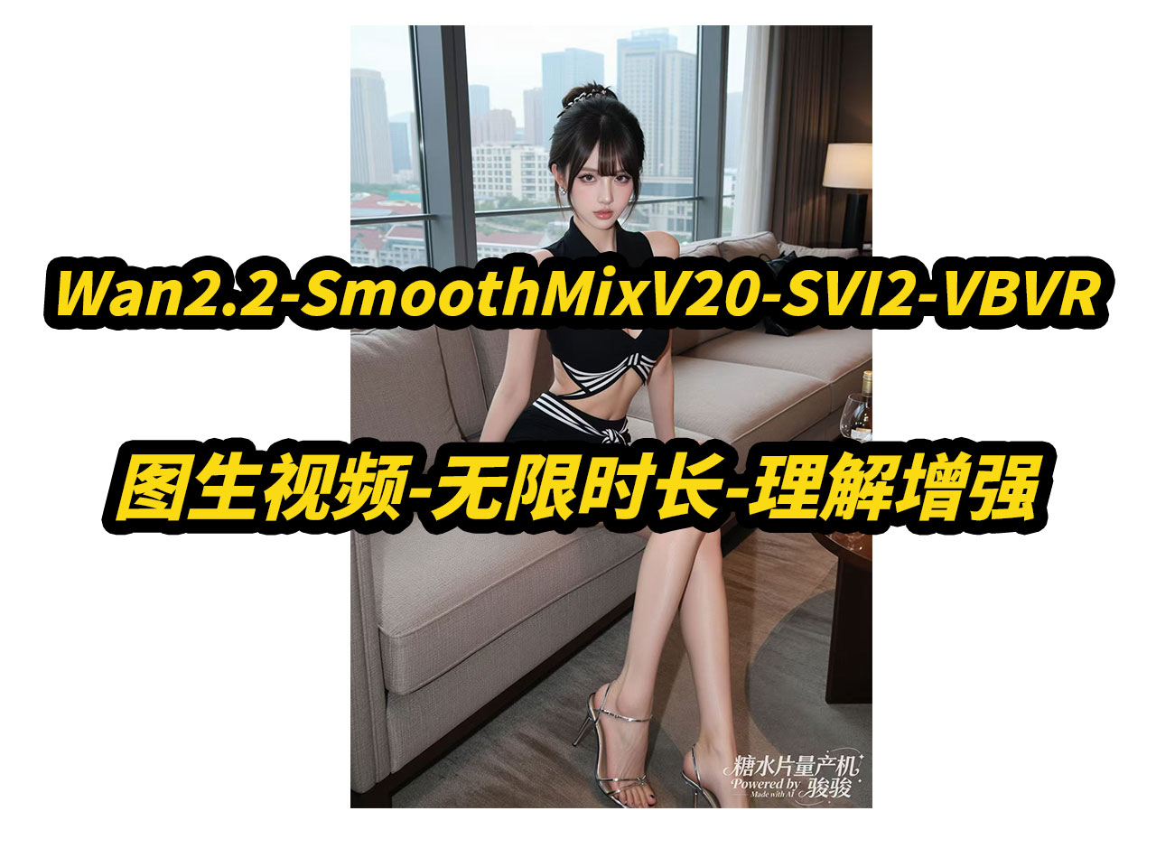 Wan2.2-SmoothMixV20-SVI2-VBVR,图生视频,无限时长,自动补帧,8步采样,无须手动复制粘贴节点,,支持批量任务,Comfyui
