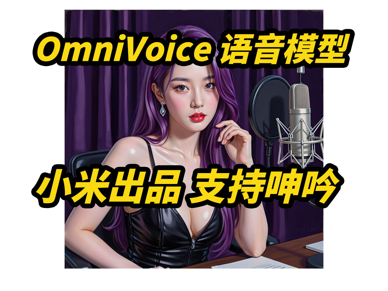 OmniVoice,接口api使用,支持600种语言,4G显存可用,速度1比0.3,文本指令,支持呻吟笑声,文字转语音,支持超长文本,声音克隆,小米k2-fsa团队开源
