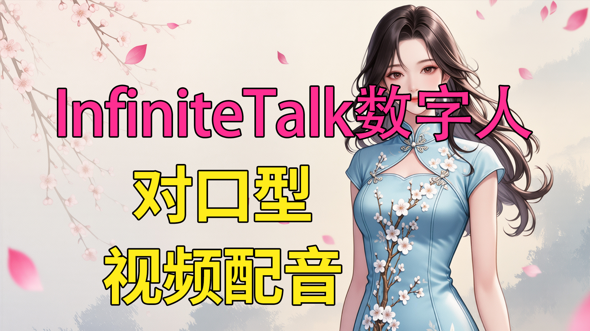InfiniteTalk数字人视频制作软件，图片转视频，视频人物配音