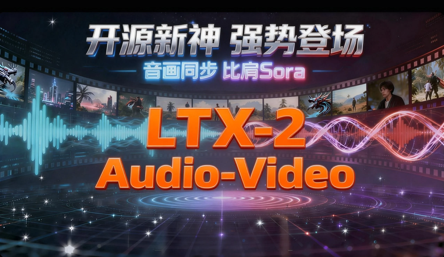  LTX-2：首个开源音画同步生成模型，提示词遵从比肩Sora，理解分镜脚本，一键AI成片！