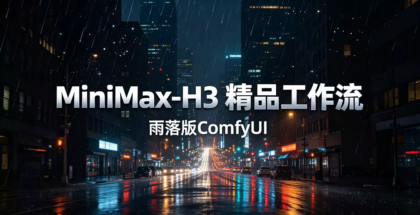 MiniMax-H3 精品工作流雨落版 - 雨落实战发布的AI模型镜像，标签：ComfyUI、MiniMax