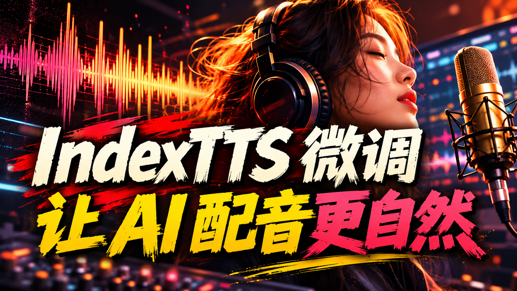 IndexTTS微调，可以微调方言，让配音更自然，AI配音必备，音色克隆，TTS