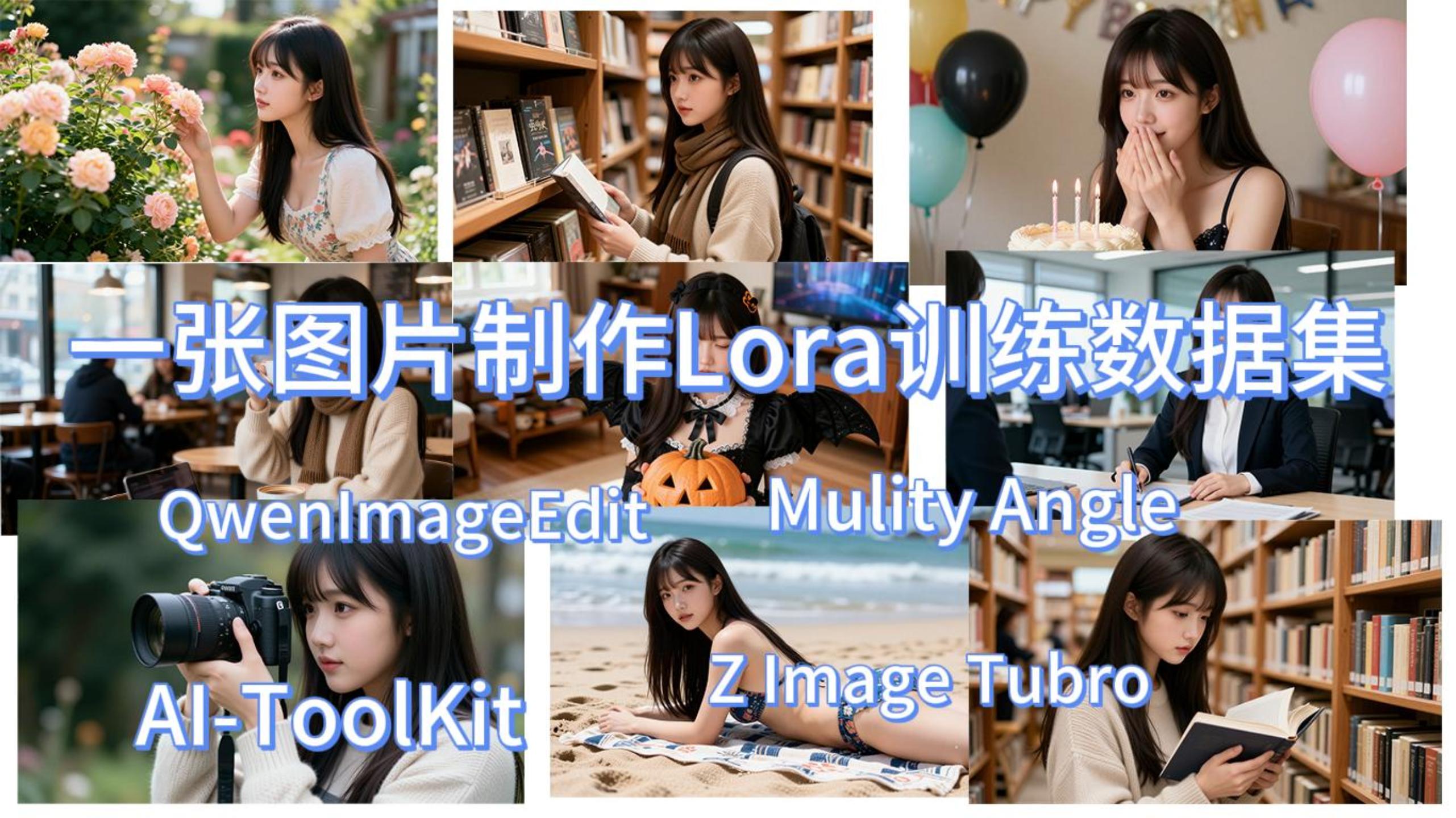 Comfyui 一张照片制作一个lora训练数据集