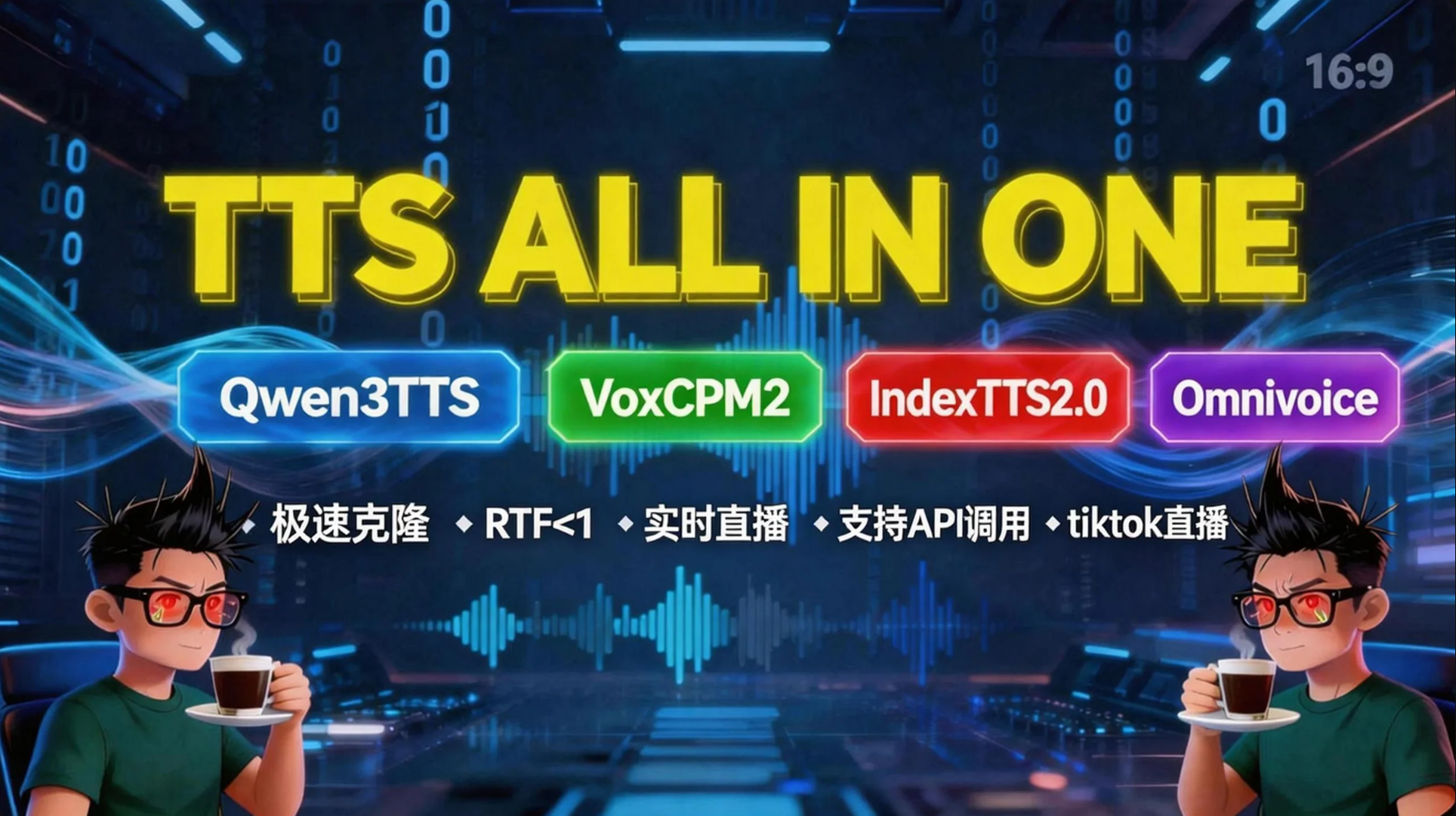 【VoxCPM2/Qwen3TTS/IndexTTS2/OmniVoice】N合一AI语音整合TTS ALL in ONE