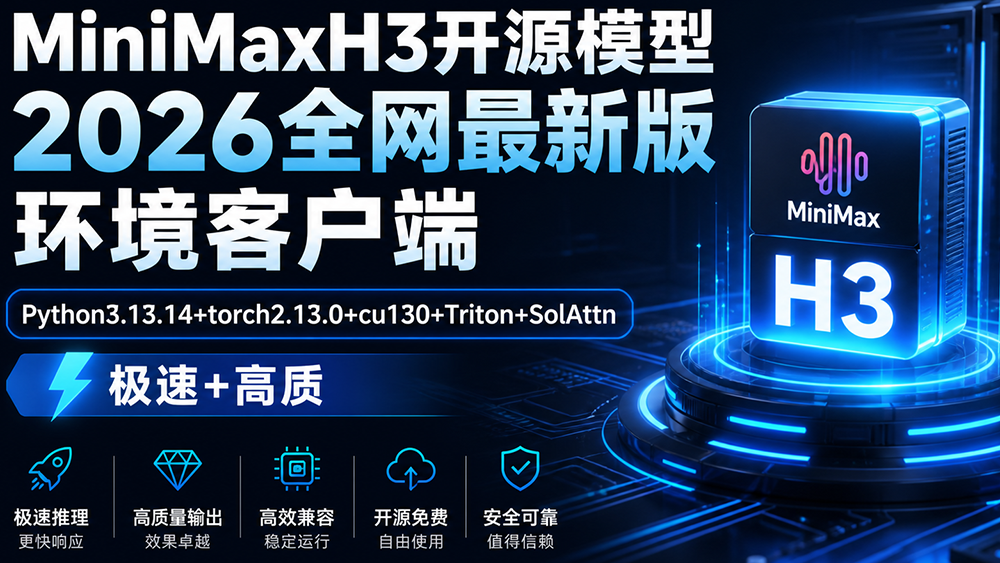 MiniMax H3|全网最新环境库|AI漫剧 电商 建筑 产品 - 阿夕爱设计发布的AI模型镜像,标签:AI漫剧、ComfyUI、MiniMax