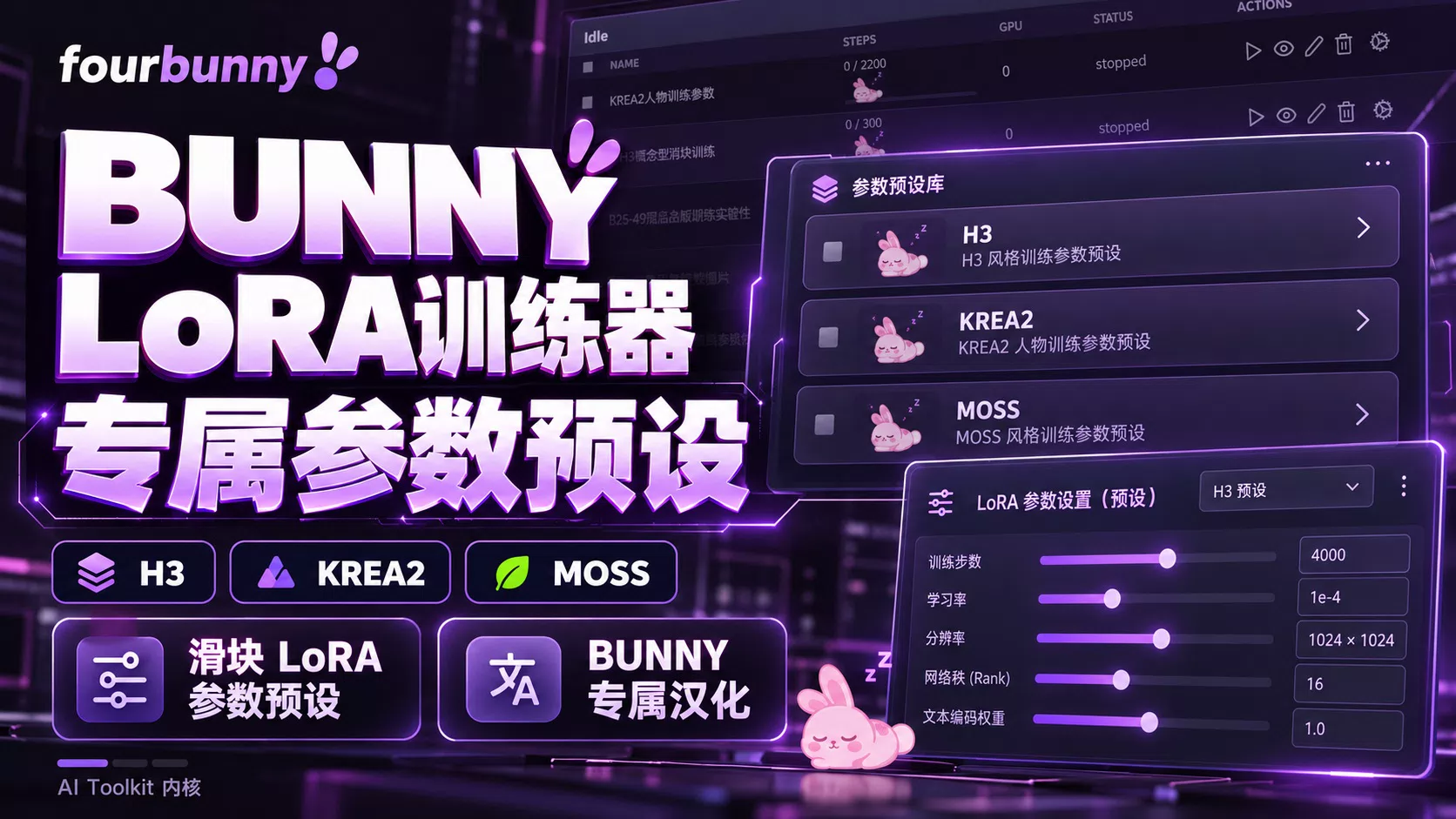BUNNY的LoRA训练器