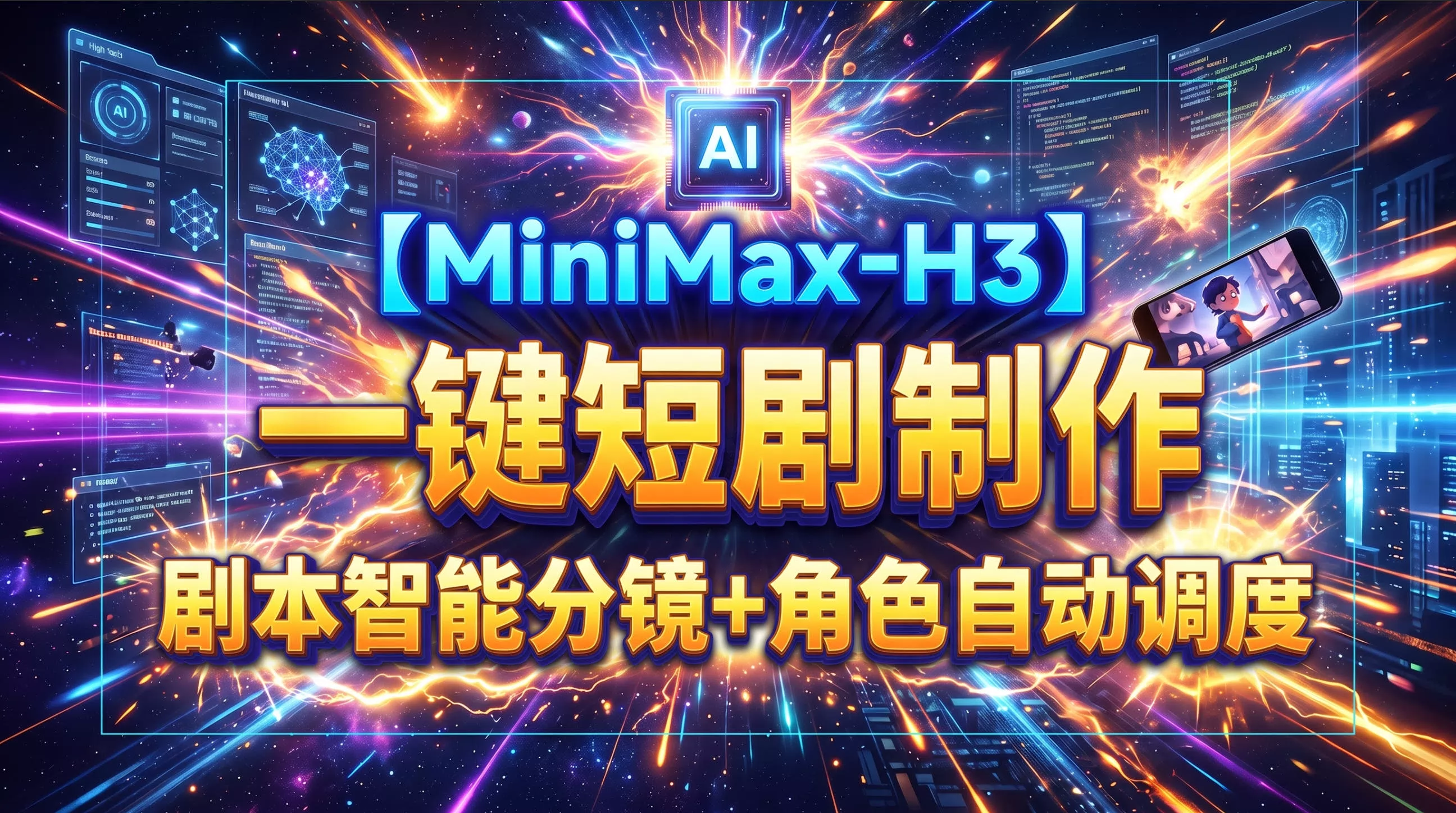 机智罗-MiniMax-H3一键漫剧生成