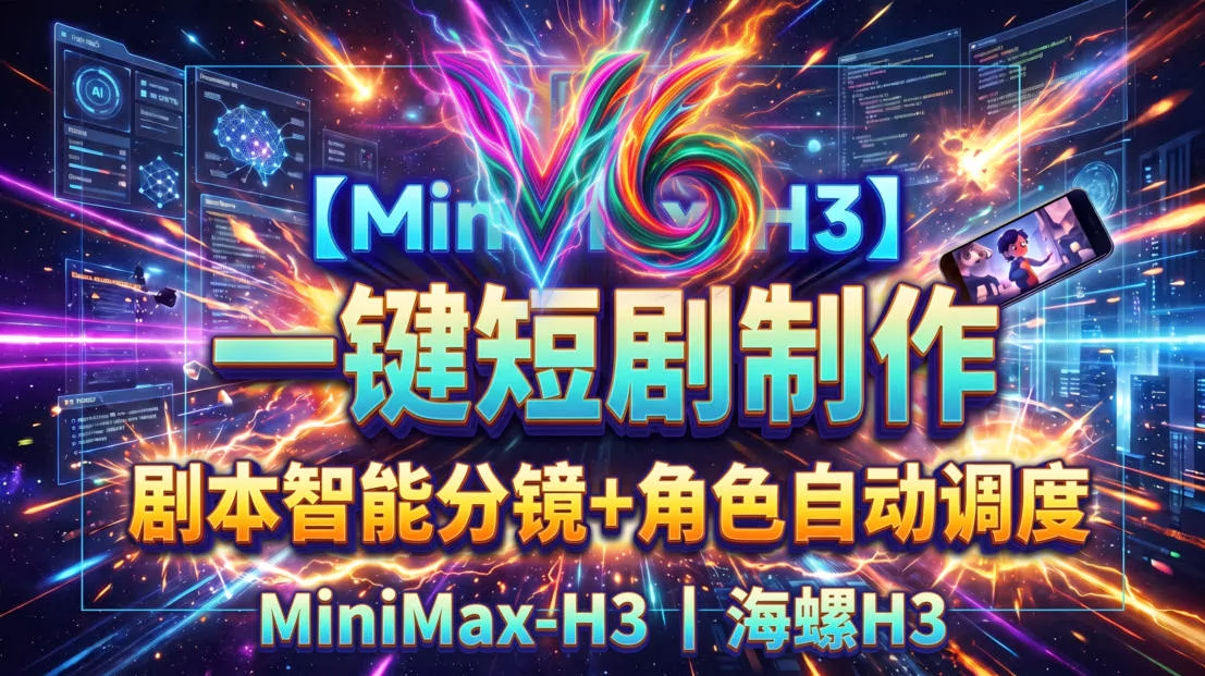 机智罗-MiniMax-H3一键漫剧生成