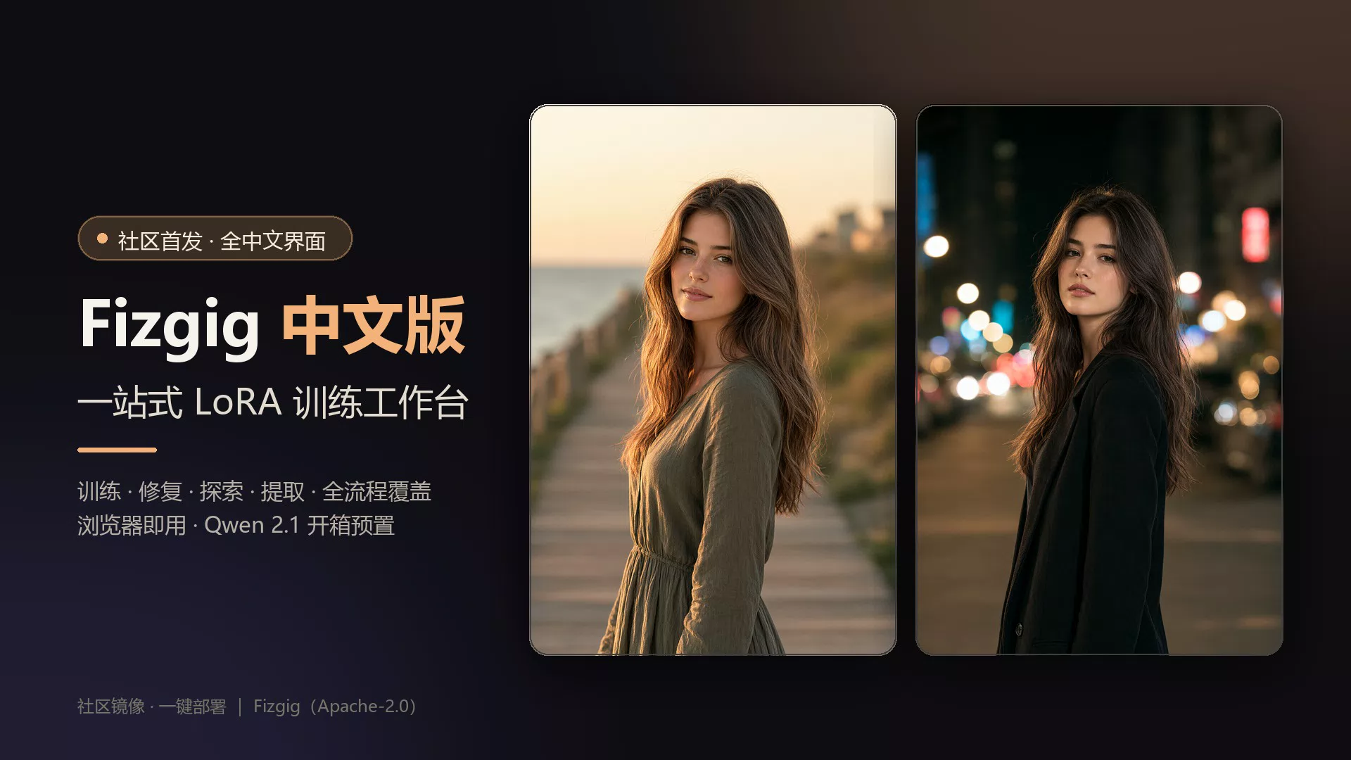 Fizgig 中文版 - VividMuse发布的AI模型镜像，标签：Lora训练